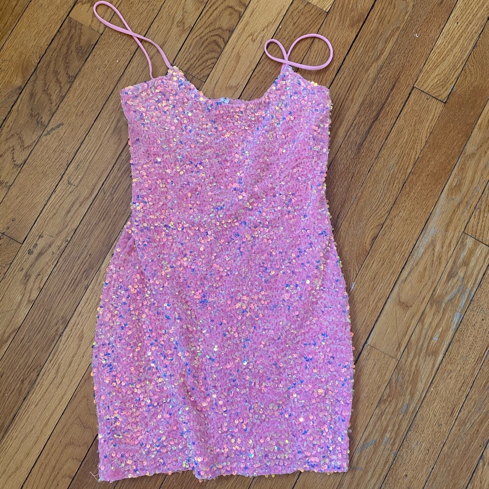 Pink sparkle dress